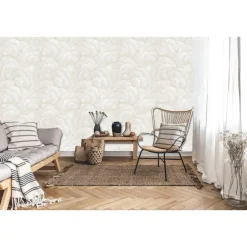 Behang-Dutch Wallcoverings Vliesbehang Renaissance blossom - wit - 10,05m x 53cm
