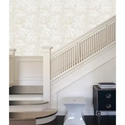 Behang-Dutch Wallcoverings Vliesbehang Renaissance blossom - wit - 10,05m x 53cm