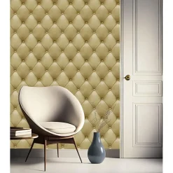 Behang-Dutch Wallcoverings Vliesbehang Artifice kapiton - oker - 10,05m x 53cm