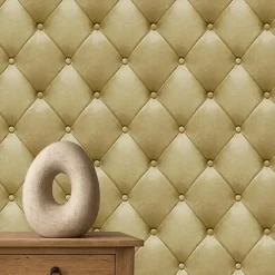 Behang-Dutch Wallcoverings Vliesbehang Artifice kapiton - oker - 10,05m x 53cm