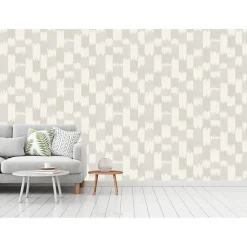 Behang-Dutch Wallcoverings Vliesbehang Renaissance textured loom - grijs - 10m x 53cm