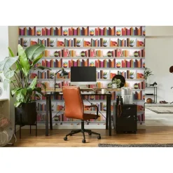 Dutch Wallcoverings Vliesbehang Artifice boeken/planken - grijs - 10,05m x 53cm