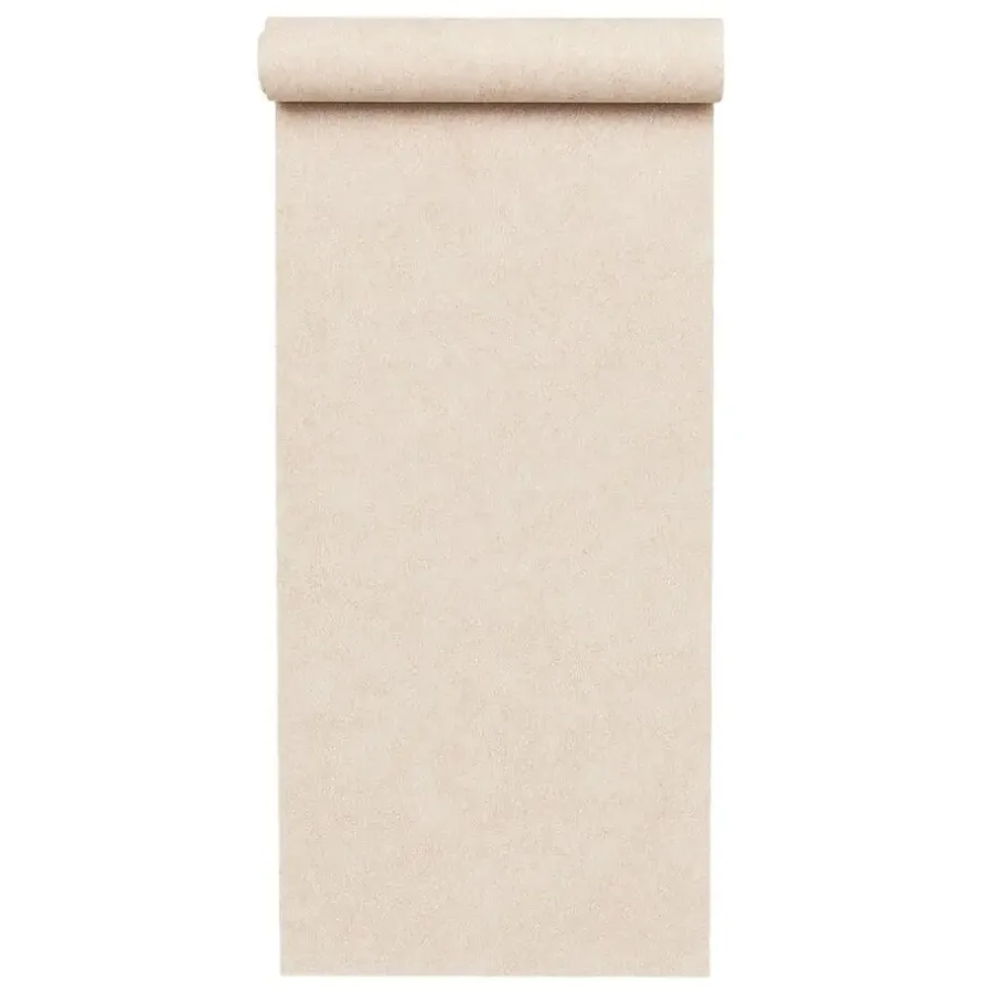 Behang-Dutch Wallcoverings Vliesbehang Fabric Touch velvet - crème - 10,05m x 53cm