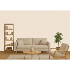 Behang-Dutch Wallcoverings Vliesbehang Fabric Touch velvet - crème - 10,05m x 53cm