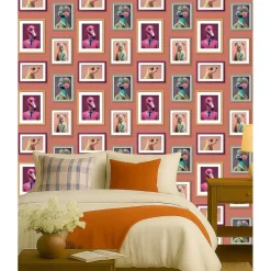 Behang-Dutch Wallcoverings Vliesbehang Artifice lijstjes met dieren - terra - 10mx53cm