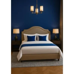 Dutch Wallcoverings Vliesbehang Linen & Textures uni - darkblue - 10,05m x 53cm
