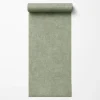 Behang-Dutch Wallcoverings Vliesbehang Linen & Textures uni - groen - 10,05m x 53cm