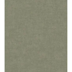 Behang-Dutch Wallcoverings Vliesbehang Linen & Textures uni - groen - 10,05m x 53cm