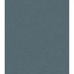 Behang-Dutch Wallcoverings Vliesbehang Linen & Textures uni - blauw - 10,05m x 53cm
