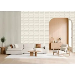 Dutch Wallcoverings Vliesbehang Renaissance Grecian key - crème - 10,05m x 53cm