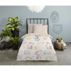 Kinderdekbedovertrekken-Good Morning Duvet cover 100x135 + 1* 40x60 cm
