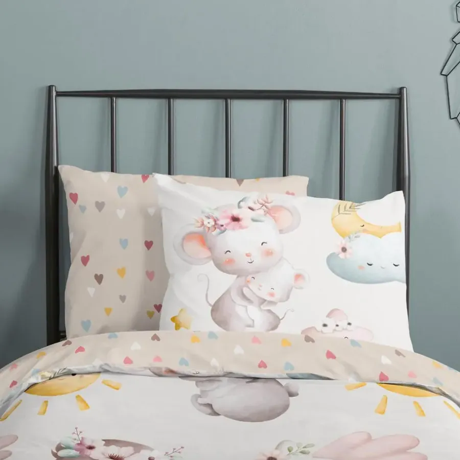 Kinderdekbedovertrekken-Good Morning Duvet cover 100x135 + 1* 40x60 cm