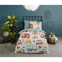 Kinderdekbedovertrekken-Good Morning Duvet cover 140x220 + 1* 60x70 cm