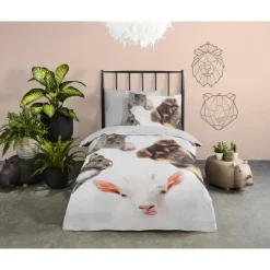 Kinderdekbedovertrekken-Good Morning Duvet cover 140x220 + 1* 60x70 cm