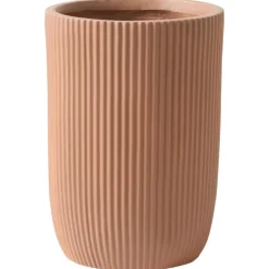 Leen Bakker EANTIO - Bloempot - 25 x 25 x 38 cm - Bruin - Kleivezels