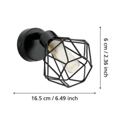 Spots-EDI light Zapata 1 Opbouwspot - 1 lichts - G9 - Glas - Amber
