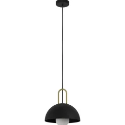 Hanglampen-EDI light CalmaneraHanglamp-E27-Ø32,5cm-Zwart/Geelkoper