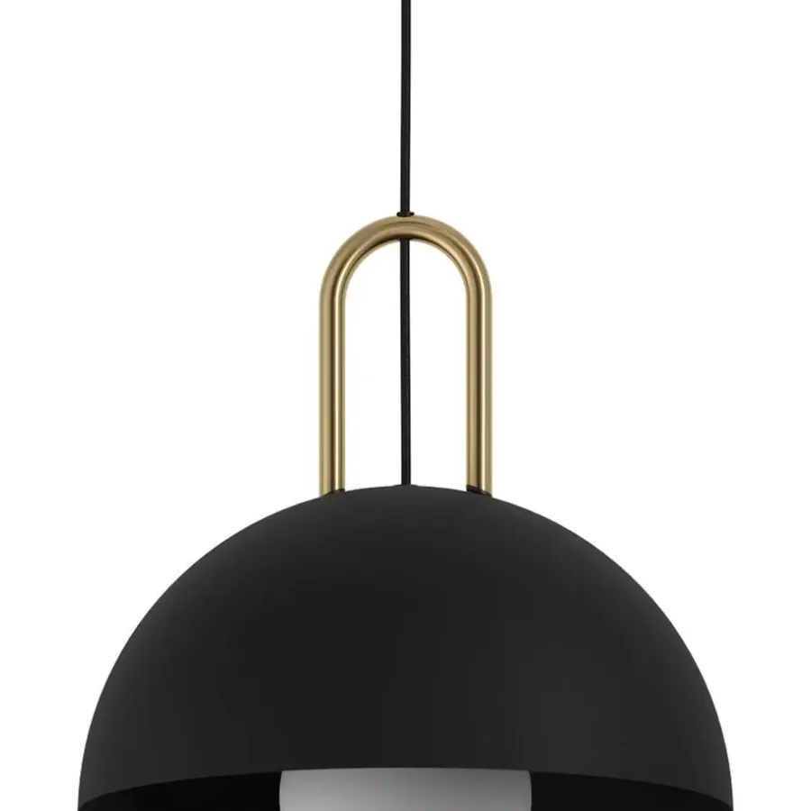 Hanglampen-EDI light CalmaneraHanglamp-E27-Ø32,5cm-Zwart/Geelkoper