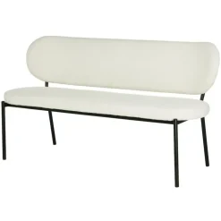 Eetkamerbanken-Giga Meubel Eetkamerbank Beige Stof - Diepte 63cm - Zitbreedte 160cm - Maddie