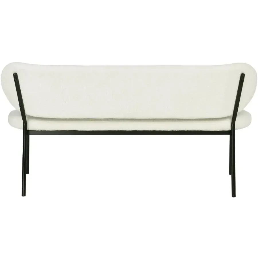 Eetkamerbanken-Giga Meubel Eetkamerbank Beige Stof - Diepte 63cm - Zitbreedte 160cm - Maddie