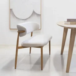 Giga Meubel Eetkamerbank Beige/Naturel - Zithoogte 47cm - 160x55x77cm - Alexia