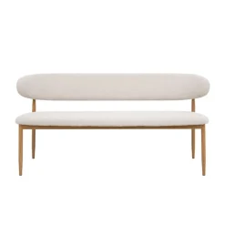 Giga Meubel Eetkamerbank Beige/Naturel - Zithoogte 47cm - 160x55x77cm - Alexia