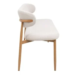 Giga Meubel Eetkamerbank Beige/Naturel - Zithoogte 47cm - 160x55x77cm - Alexia
