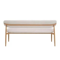 Giga Meubel Eetkamerbank Beige/Naturel - Zithoogte 47cm - 160x55x77cm - Alexia