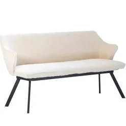 Giga Meubel Eetkamerbank Rechthoek - Beige Stof - 160x60x88cm - Taylor