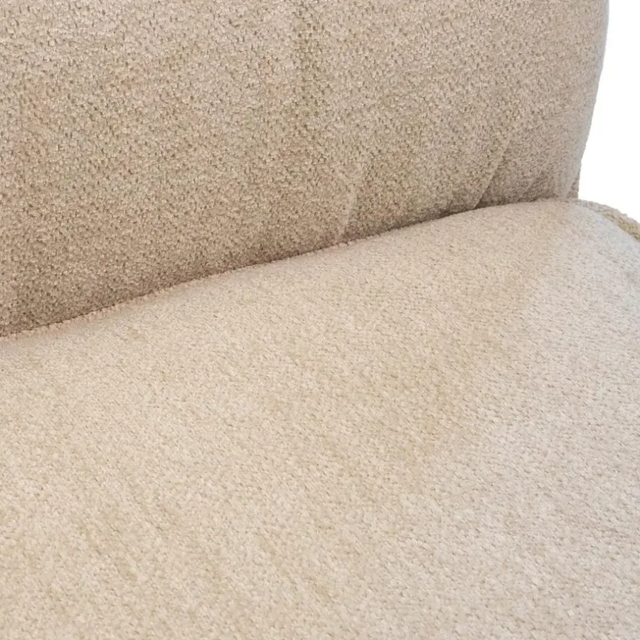 Giga Meubel Eetkamerbank Rechthoek - Beige Stof - 160x60x88cm - Harper
