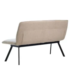 Giga Meubel Eetkamerbank Rechthoek - Beige Stof - 160x60x88cm - Harper