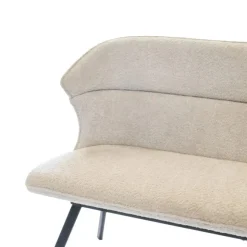Eetkamerbanken-Giga Meubel Eetkamerbank Rechthoek - Beige Stof - 160x60x88cm - Avery