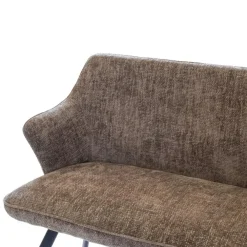 Giga Meubel Eetkamerbank Rechthoek - Taupe Stof - 160x60x88cm - Taylor