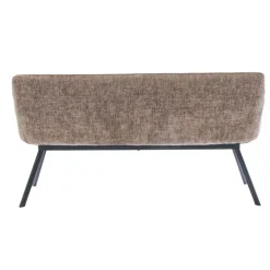 Giga Meubel Eetkamerbank Rechthoek - Taupe Stof - 160x60x88cm - Taylor