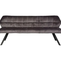Emob Eetkamerbank Rilla 180cm velours - antraciet