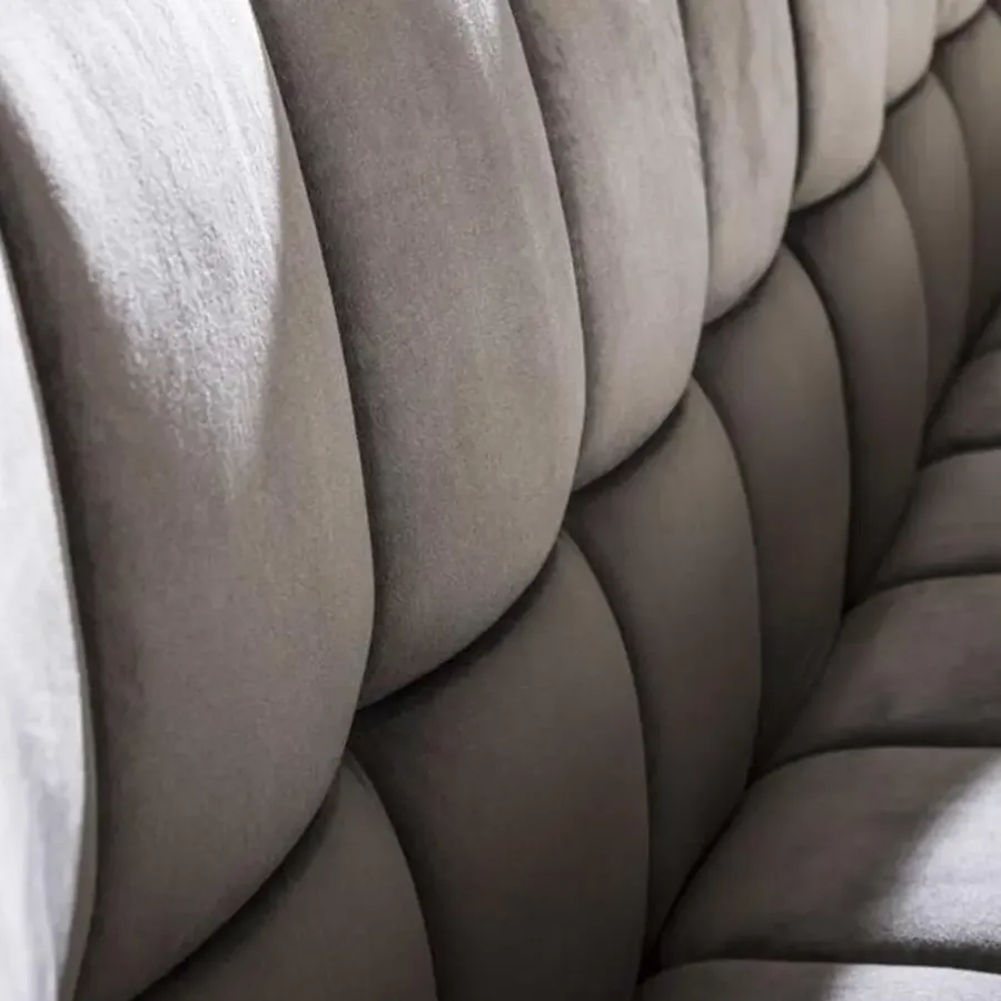 Emob Eetkamerbank Rilla 180cm velours - antraciet