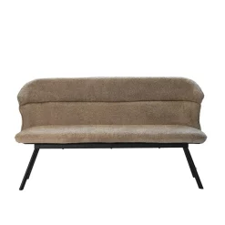 Giga Meubel Eetkamerbank Taupe Stof - 160x60x88cm - Zithoogte 48cm - Avery