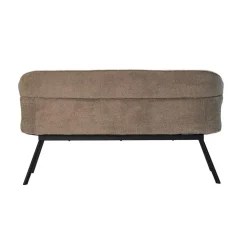 Giga Meubel Eetkamerbank Taupe Stof - 160x60x88cm - Zithoogte 48cm - Avery