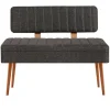 Eetkamerbanken-Emob Eetkamerbank Vina - 110x40x82cm - den/antraciet