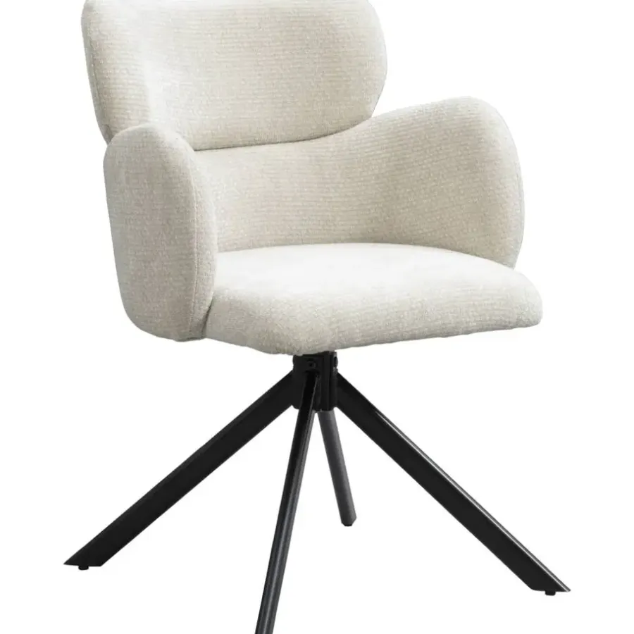 Eetkamerstoelen-Leen Bakker Eetkamerstoel Coco - beige