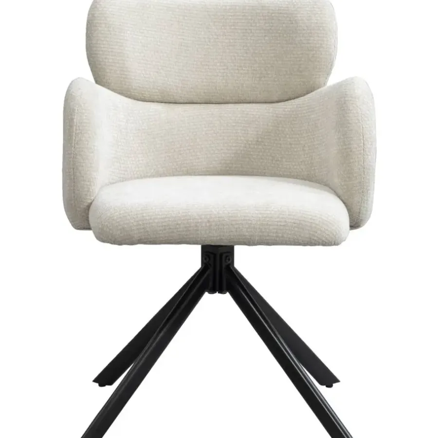 Eetkamerstoelen-Leen Bakker Eetkamerstoel Coco - beige