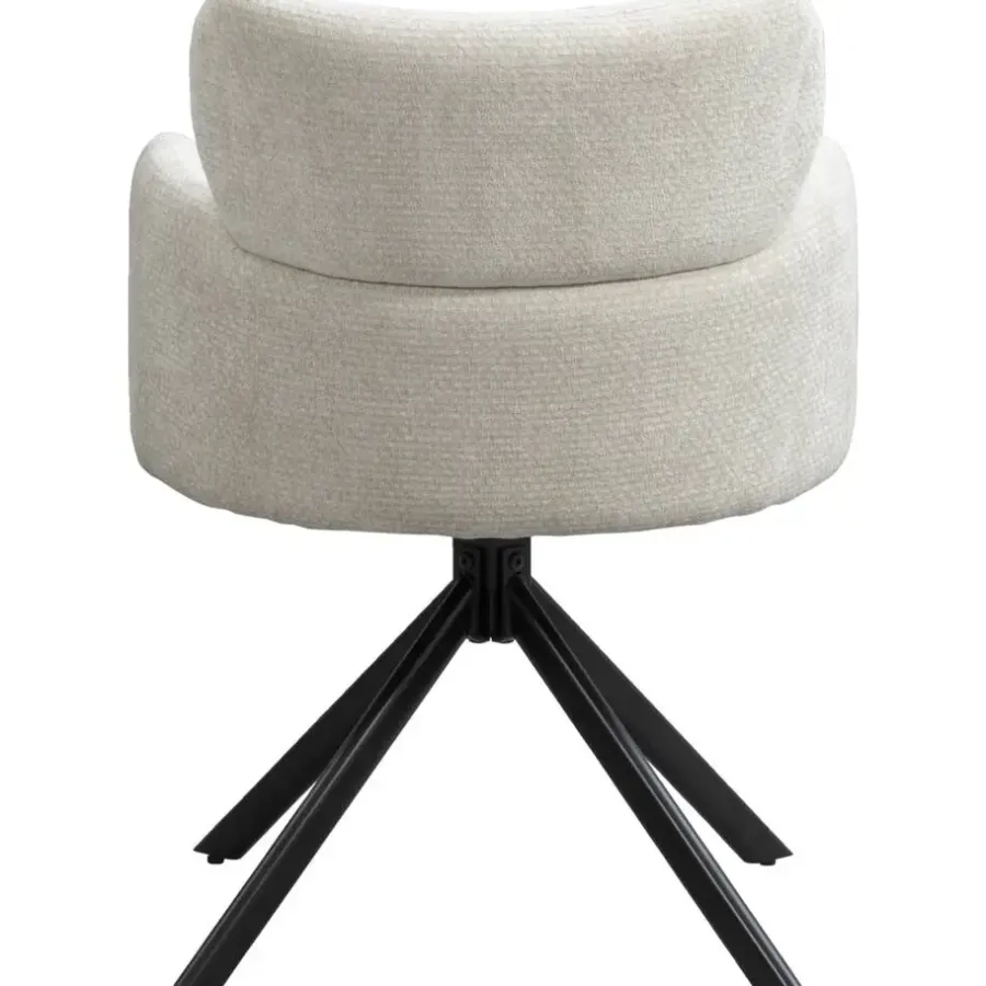 Eetkamerstoelen-Leen Bakker Eetkamerstoel Coco - beige
