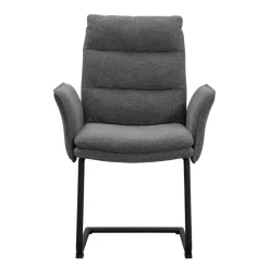 Eetkamerstoelen-Leen Bakker Eetkamerstoel Evi - antraciet