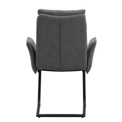 Eetkamerstoelen-Leen Bakker Eetkamerstoel Evi - antraciet