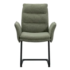 Eetkamerstoelen-Leen Bakker Eetkamerstoel Evi - groen