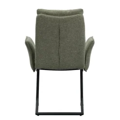 Eetkamerstoelen-Leen Bakker Eetkamerstoel Evi - groen