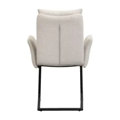 Eetkamerstoelen-Leen Bakker Eetkamerstoel Evi - zand