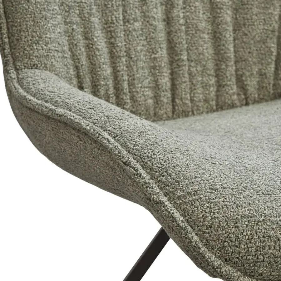Eetkamerstoelen-Leen Bakker Eetkamerstoel Gijs - groen