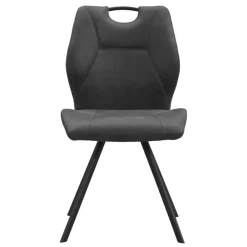 Eetkamerstoelen-Leen Bakker Eetkamerstoel Jesse - antraciet