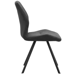 Eetkamerstoelen-Leen Bakker Eetkamerstoel Jesse - antraciet